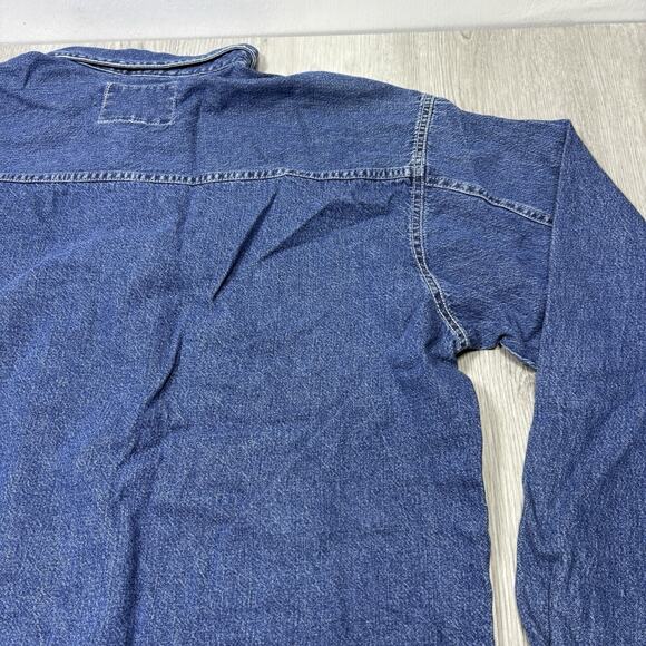 Large Men's Levis Jean Jacket Red Tab 100% Cotton Coat - Picture 12 of 14